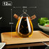 2 1, 12OZ PARACITY Oil and Vinegar Dispenser Bottle in Olive Oil Dispenser Bottle for Kitchen with Cork Stoppers