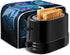 Xoenoiee Blue Butterfly Toaster Cover - 2 Slice Small Appliance Dust Cover with Top Handle, Washable
