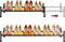 Tajsoon Expandable Shoe Rack for Closet 1 Tier, 28-41Adjustable & Stackable Shoe