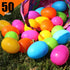 GiftExpress Plastic Bright Easter Egg Assortment - 50 Pcs for Easter Egg Hunt