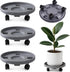Tulpeed Rolling Plant Stand with Wheels 3 Pack 13 Inch Plant Caddy with