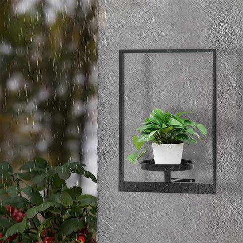 Set 2, Wall Plant Holder Floating Shelves for Wall of Wall Planters for Indoor Plants - Premium Metal Hanging Plant