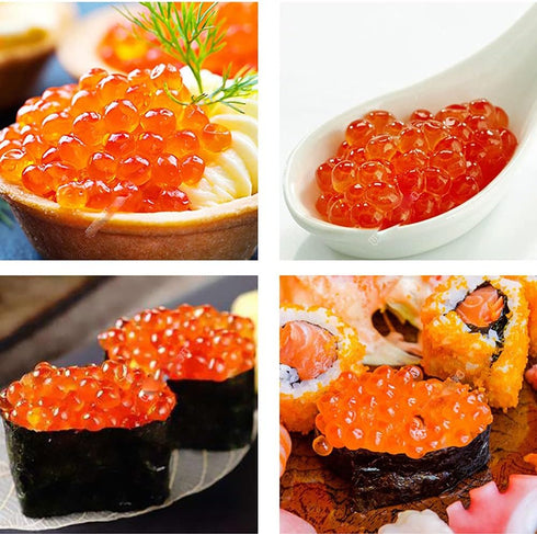 DUEBEL Spherical Caviar Dispenser, Molecular Gastronomy Kit with 96 Holes Roe Sauce Infuser & Strainer Spoon