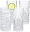 BELLAFORTE Shatterproof Tritan Plastic Tall Tumbler, Set of 4, 18oz Unbreakable Drinking Glasses for Parties, Clear