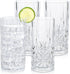 BELLAFORTE Shatterproof Tritan Plastic Tall Tumbler, Set of 4, 18oz Unbreakable Drinking Glasses for Parties, Clear