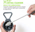 GrandTies Silicone Bottle Cleaning Brush Set: Extra Long Brush for Narrow Neck Bottles, Cups, and Mugs (Fresh Mint)