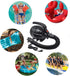 BOMPOW Electric Air Pump for Inflatables, AC (110V), 600W, 20L/min, Black, 4 Detachable Nozzles