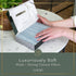 Set 6 10 10 100% Loran Sky Blue Washcloths of Soft Facial Cloths x Viscose Derived from Bamboo Spa-Like Feel Silky Face