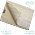 Creative Scents Fingertip Towels Set of 4 for Bathroom (11x18 inches), Soft Velour Finish, Gorgeous Lace Trim, 100%