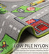 3'3" 5'2" Kids Rug x City Life Playmat Area Rug Car City Map Washable Traffic Road Educational Learning Nursery Rug
