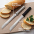 6" Bread Knife (W236) by Rada Cutlery, Stainless Steel Hollow Ground Serrated Blade, Black Handle, Made in USA