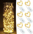 CYLAPEX 6 Pack Warm White Fairy Lights String Battery Operated Fairy Lights Firefly