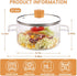 WHJY 56oz Small Glass Cooking Pot with Lid, Glass Stovetop Pot, Heat Resistant Borosilicate Glass Simmer Pot, Soup Pot with Lid by WHJY