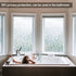 NIVIY 3D No Glue Static Cling Window Films - Privacy Cut Glass Window Sticker for Bathroom Office Kitchen