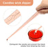 Luxiv 3 in 1 Candle Snuffer Set, 3P Candle Accessory Set with Wick Trimmer, Snuffer, Dipper, Gift Package, Rose Gold