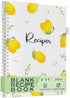 OUTSHINE 6 x 9 Lemons Hardcover Recipe Binder: Blank Recipe Binder to Write Your Own Recipes
