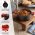 Silicone Assist Hot Pan Handle Holder, 4 Pack Red Sleeve for Cast Iron Skillets, Nonslip Heat Resistant Covers