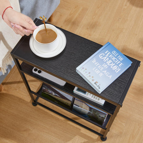 Holder,2 1 Narrow End Table for Small Spaces - Slim Side Table with Magazine in Design Narrow Coffee Table Living