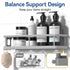 3 Pack, YASONIC Shower Caddy Adhesive, No Drill Bathroom Shower Organizers, with Removable Hooks and Soap Holder, Rust