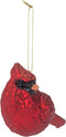 Raz Imports Red Cardinal Bird Glass Christmas Tree Ornament - 5.25 Inch