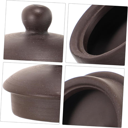 Purple Clay Teapot Lid - Replacement Porcelain Tea Kettle Lid for Japanese Accessories