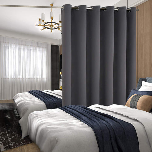 BGment Room Darkening Curtains for Living Room 84 Inches Long, Extra Wide Glass Sliding Door Curtain
