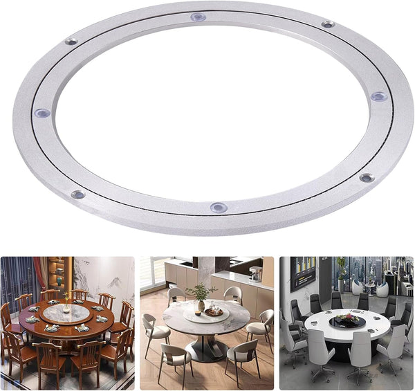 Aluminum Alloy 10" Heavy Duty Turntable Bearing, Lazy Susan Rotating Plate for Dining Table and Displays