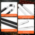 4 Pack Premium Stainless Steel Kitchen Tongs: 12 Inch Heat Resistant Serving Tongs with Non-Slip Grip
