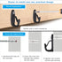 SELEWARE 30PCS Screw in Hooks for Hanging Outdoor String Lights, Black Wall Hooks for Patio Gazebo Fence