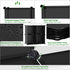 4-Cube Closet 24.8" 12.4" 24.8" SHS04A C&AHOME Cube Storage Organizer, Shelves Units, Cabinet, DIY Plastic Modular Book