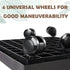 14.2 INCH Plant Caddy for Outside,Outdoor Square Planter Caddies for Patio Backyard Use, Rolling Saucer with Wheels