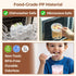 2 Pack 27 oz, ComSaf Overnight Oats Containers with Lids Plastic Yogurt Parfait Cups with Folding Spoons to Go, Salad