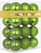 Lime Green 2.5" Christmas Balls, Shatterproof Hanging Ornaments for Tree Decoration, Set of 24pcs