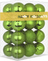 Lime Green 2.5" Christmas Balls, Shatterproof Hanging Ornaments for Tree Decoration, Set of 24pcs