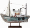 Aecipl Nautical Decor Wood Sailboat Model with LED Light - Beach Themed