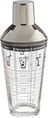 Franmara 8151-BX Recipe Cocktail Shaker, Stainless Steel/Glass
