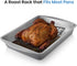 TreeLen Roasting Rack for Roasting Pan, V Shape Non-Stick Wire Rack, 10×8" Black for Cooking and Grilling