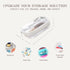 Maple & Lark Bliss Bins - Clear Zipper Case for Storage - Professional-Grade Plastic Pencil Case, Toiletry Pouch,