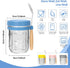 4-Pack 16 oz CycleMore Overnight Oats Containers with Airtight Lids, Colorful Lids & Spoons, Wide Mouth Mason Jars