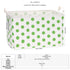 Sea Team Collapsible Canvas Storage Basket with Handles, Waterproof Rectangle Bin, Foldable Closet Organizer, 16.5 x