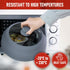 Magnetic Collapsible Microwave Cover, Large 11.8" Tempered Glass & Silicone Lid, Heat Resistant Splatter Guard