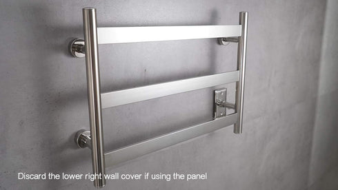 HEATGENE 2401 Wall Plates, Mirror Polish, Compatible with HEATGENE Towel Warmers (HG-R64135, HG-R64136, HG-R64137)