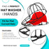 Hat Washer for Washing Machine (2 Pack) - Cleaner for Baseball Caps with Frame Cage, Dishwasher Safe (Black)