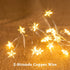 6 Packs 6.6ft 20 LEDs Star Fairy Lights Battery Operated,Mini Star String Lights,Waterproof Twinkle Starry Light