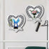 Set 2 ZOLAPI of Crystal Crush Diamond Candle Sconces, Gorgeous Silver Mirrored Wall Sconce, Candle Holder Glass Wall