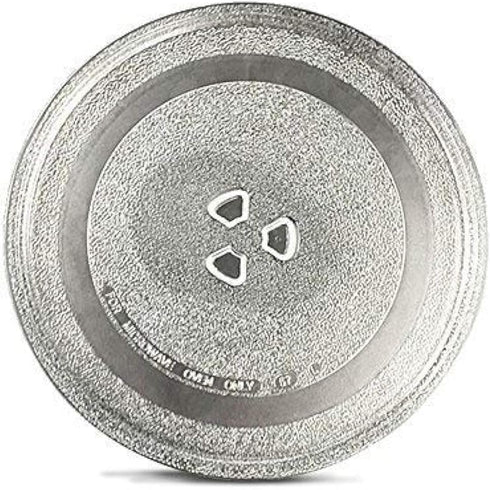 Microwave Glass Plate Turntable Tray Accessories, 9.6inch/24.5cm Diameter, Thickened Heat Resistant