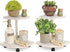 Tikea Decorative Wood Risers for Display, 2-Pack Farmhouse Corner Shelf for Kitchen