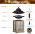 Decorative Candle Warmer Lantern with Timer, 2 in 1 Farmhouse Scented Wax Melt Warmer for Home Decor