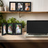 Golden State Art 4x6 Triple Picture Frame, Trifold Hinged Photo Frame with Real Glass for Desk Top Collage