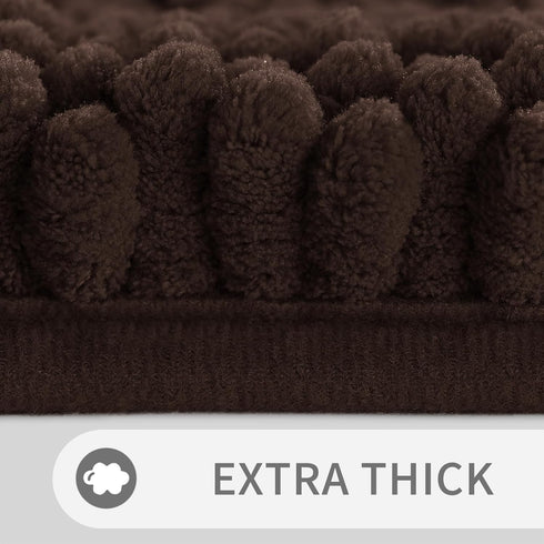 Yimobra Bathroom Rug Mat, 32" x 20", Extra Thick Super Absorbent Bath Rugs, Non-Slip Quick Dry Soft Shower Carpet